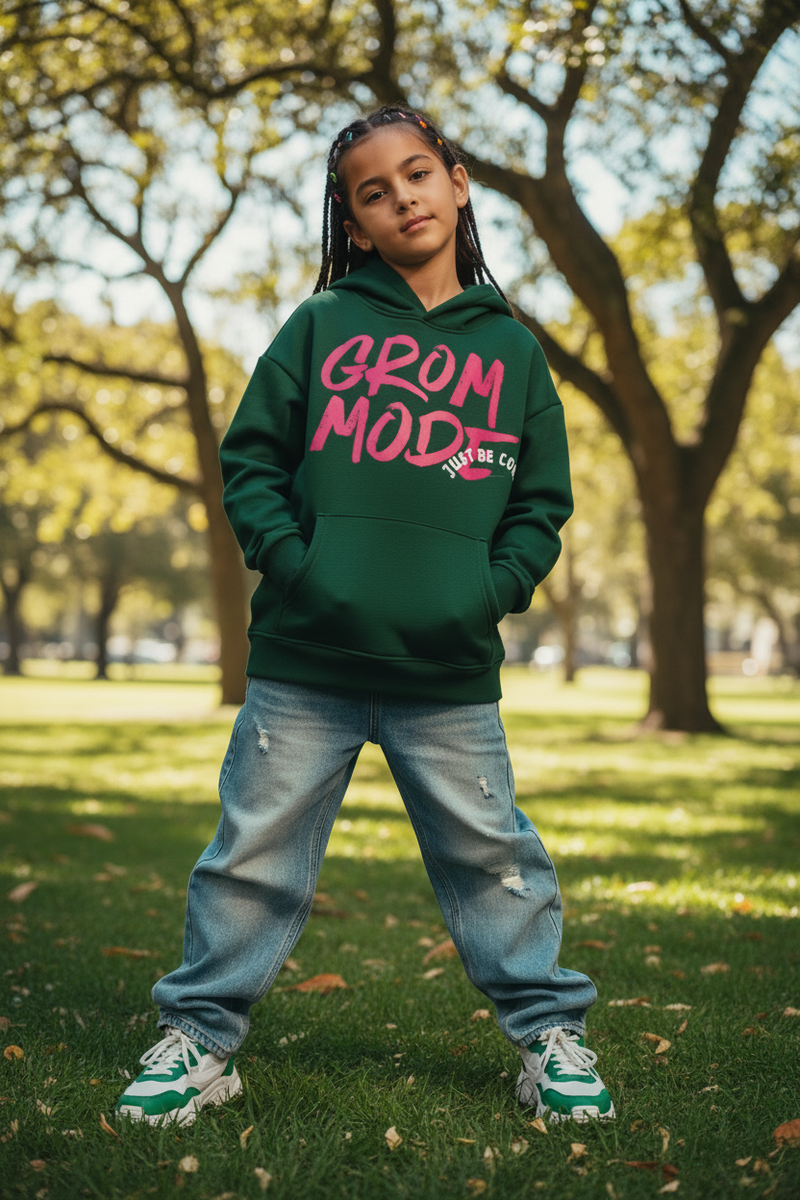 Grom Mode Chug Kids Fleece Hoodie — kids surf skate cozy hoodie | Tubular