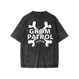 Grom Patrol Snow Washed Kids T-Shirt — kids surf skate graphic tee | Tubular