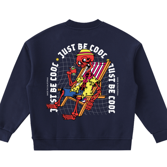 Skeleton Dude — Kids' Cozy Crewneck Sweatshirt - Tubular