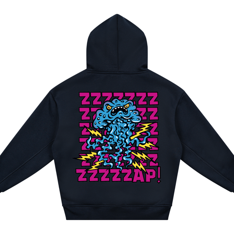 Jellyfish Zap Kids Fleece Hoodie — kids surf skate cozy hoodie | Tubular