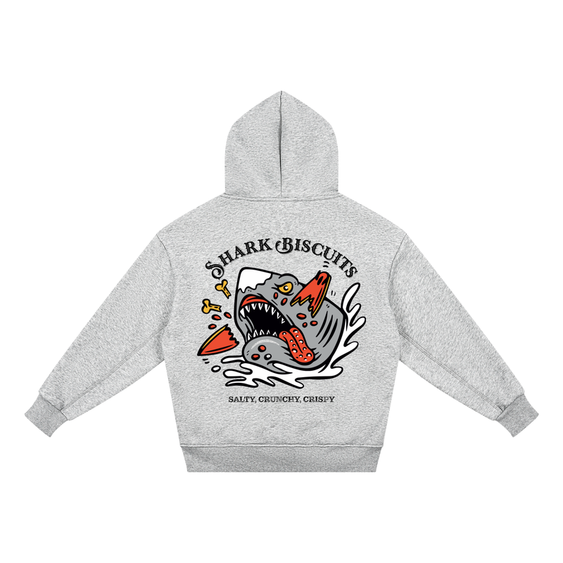 Shark Biscuits Kids Fleece Hoodie — kids surf skate cozy hoodie | Tubular