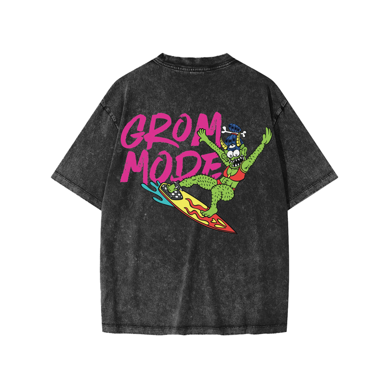 Grom Mode Sue-Nami Snow Washed Kids T-Shirt — kids surf skate tee | Tubular